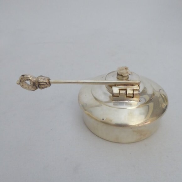 VINTAGE SHERIDAN SILVER CO. WARMING CHAFING DISH SILVER OVER COPPER 3 PIECE SET - Picture 9 of 16